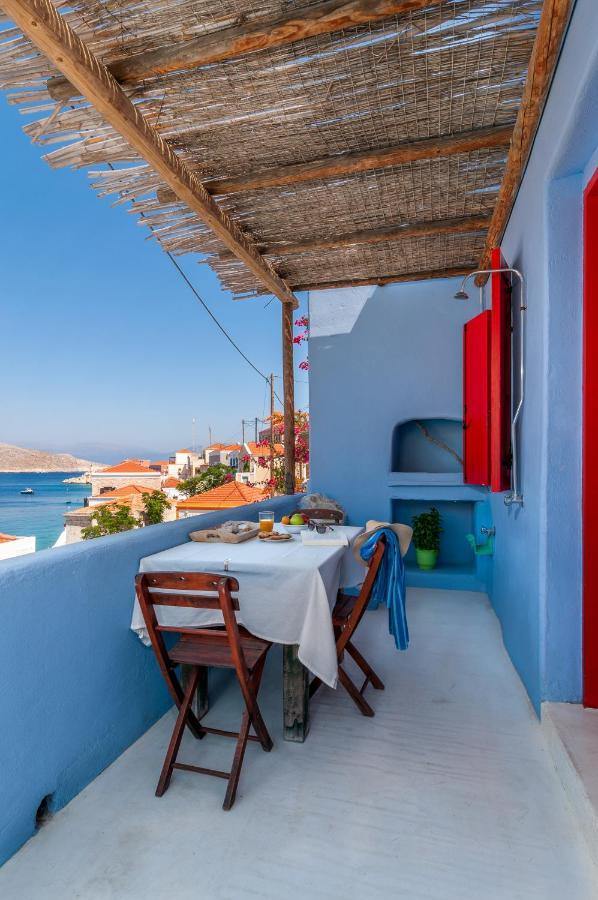 Atlantis Houses Chalki Town Exterior foto