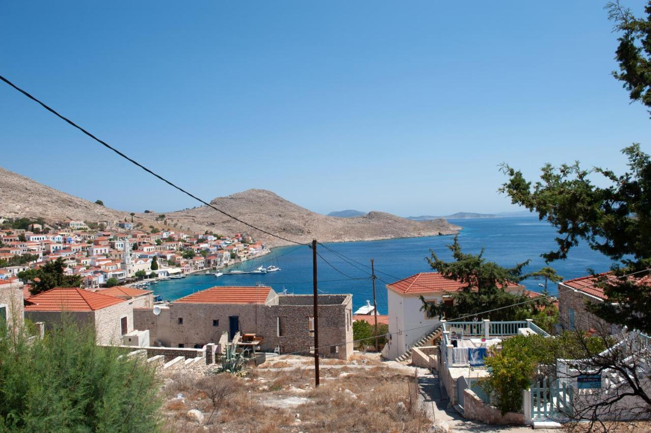 Atlantis Houses Chalki Town Exterior foto