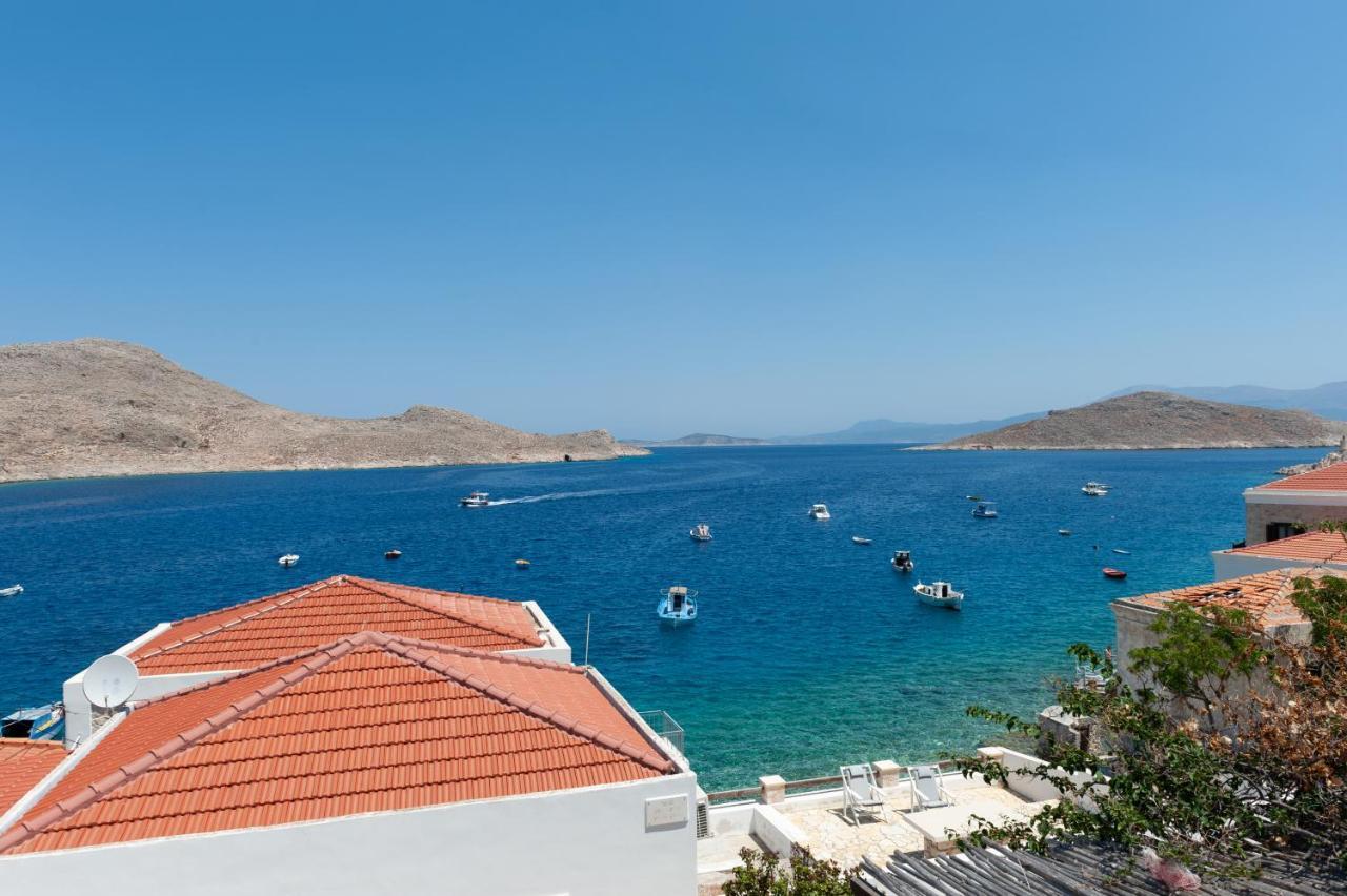 Atlantis Houses Chalki Town Exterior foto